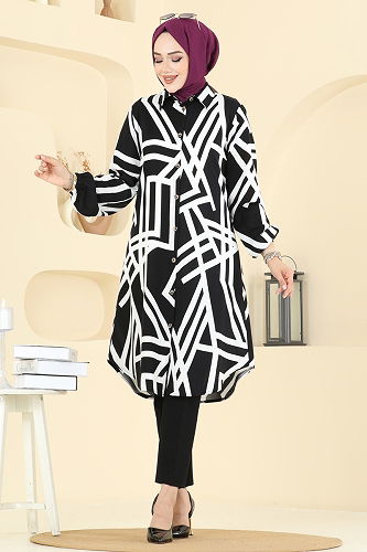 moda selvim بلوز سكري 0173ERK1158 - Thumbnail