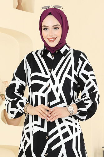 moda selvim بلوز سكري 0173ERK1158 - Thumbnail