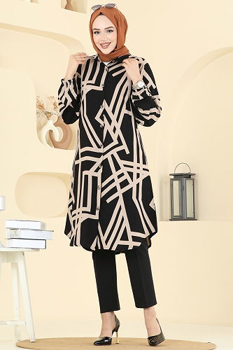 moda selvim بلوز بيج 0173ERK1158 - Thumbnail