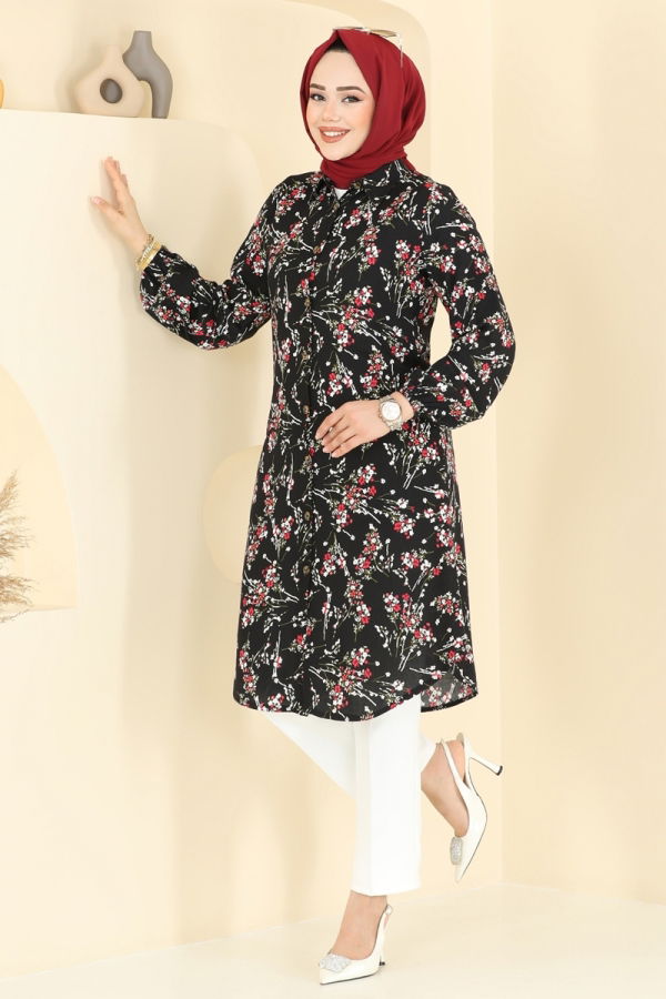 Modaselvim تونيكات بلوز أسود 0174BG354