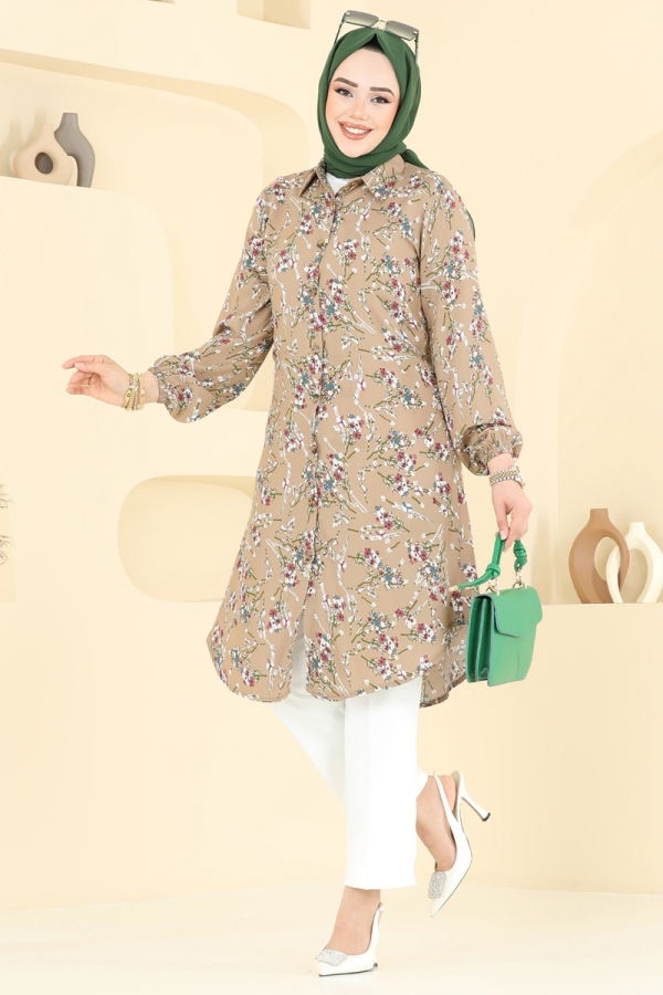 Modaselvim تونيكات بلوز بيج 0174BG354