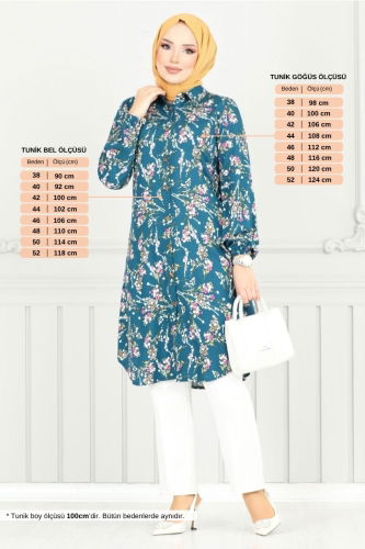 MRV B.G.S. - Tunic 0174BGS895-M Petroleum