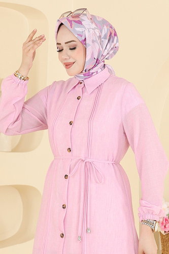 moda selvim Tunic 0177ERK1158 Pink - Thumbnail