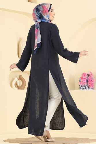 moda selvim بلوز كحلي 0178ERK1158 - Thumbnail