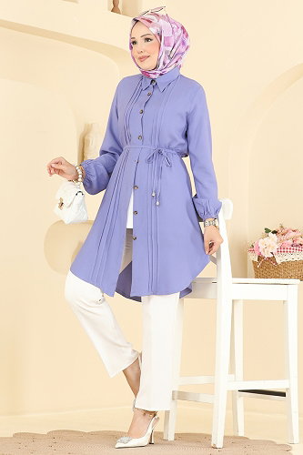 moda selvim بلوز ليلكي 0179BG354 - Thumbnail