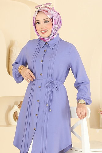 moda selvim بلوز ليلكي 0179BG354 - Thumbnail
