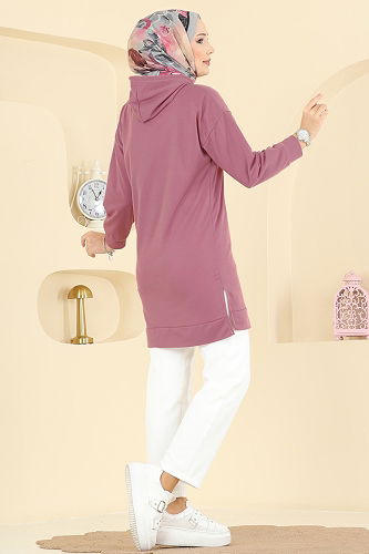 moda selvim Tunic 1000ETT926 Rose Dried - Thumbnail