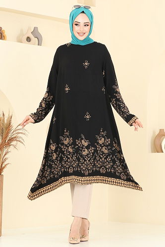 moda selvim بلوز أسود 1003ZNN863 - Thumbnail
