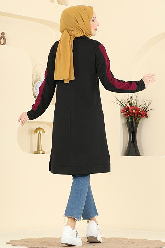 moda selvim بلوز أسود 1006ETT926 - Thumbnail