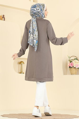 moda selvim Tunic 1008ETT926 Dark Vision - Thumbnail