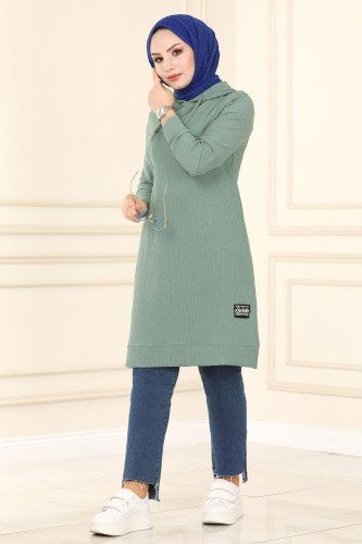 moda selvim Tunic 1009YNS793 Mint - Thumbnail