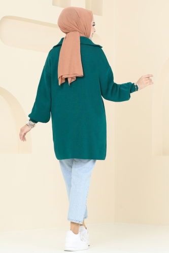 moda selvim Tunic 1010KLN570 Petroleum - Thumbnail