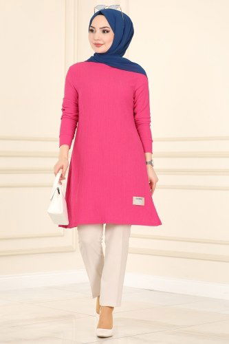 Y.N.S. - 1010YNS793 فوشي بلوز طويل