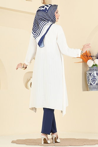 moda selvim بلوز سكري 1011ZNNK1102 - Thumbnail