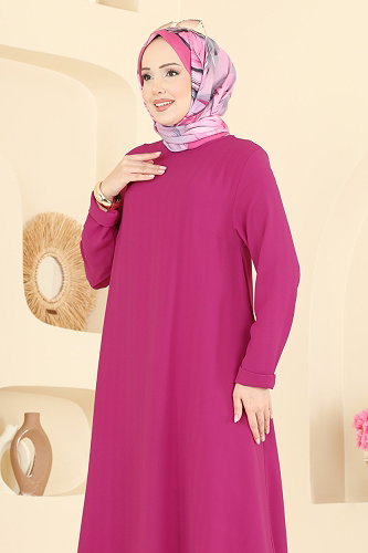 moda selvim Tunic 1011ZNNK1102 Fuchsia - Thumbnail