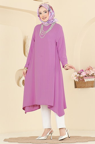moda selvim Tunic 1011ZNNK1102 Pink - Thumbnail