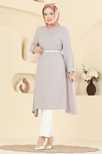 moda selvim بلوز بيج 1011ZNNK1102 - Thumbnail