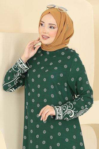 moda selvim Tunic 1012ZNNK1102 Green - Thumbnail