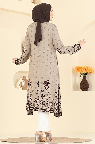 moda selvim بلوز بيج 1012ZNNK1102 - Thumbnail