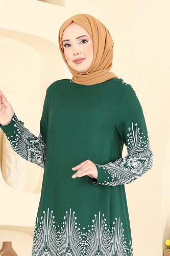 moda selvim Tunic 1013ZNNK1102 Green - Thumbnail