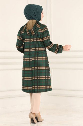moda selvim Tunic 1015PM271 Emerald - Thumbnail