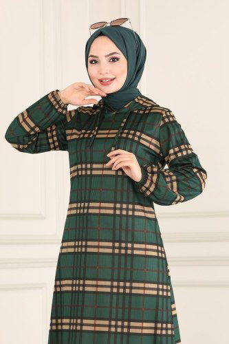 moda selvim Tunic 1015PM271 Emerald - Thumbnail