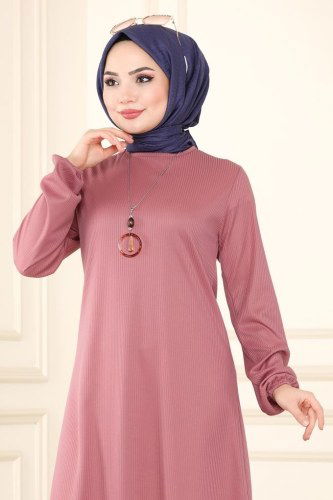 moda selvim Tunic 1016PM271 Dried Rose - Thumbnail