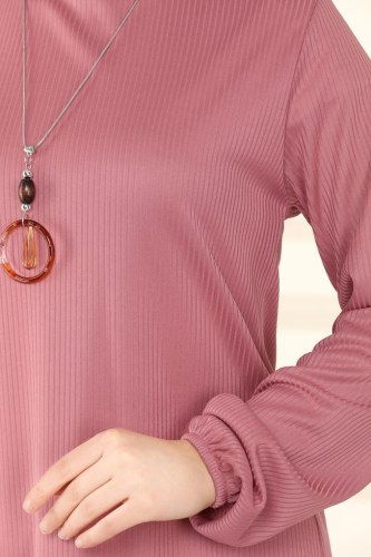 moda selvim Tunic 1016PM271 Dried Rose - Thumbnail