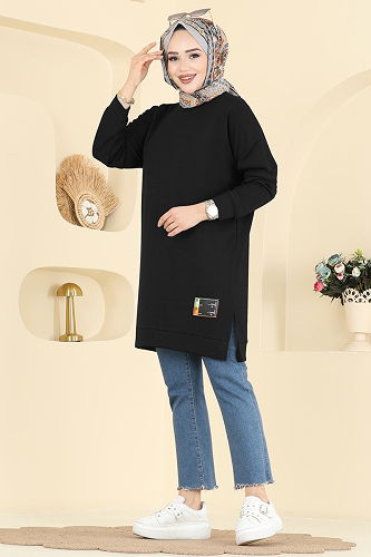 moda selvim بلوز أسود 1017ETT926 - Thumbnail