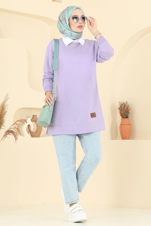 Modaselvim Tunic Tunic 101OZN1046 Lilac