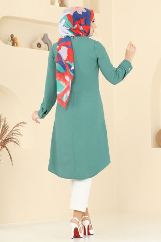 moda selvim Tunic 1027BM387 Mint - Thumbnail