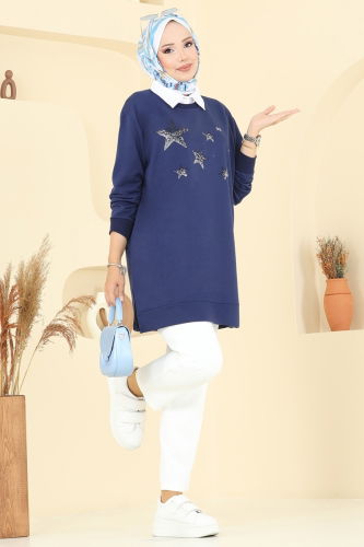 O.Z.N. - Tunic 102OZN1046 Navy Blue