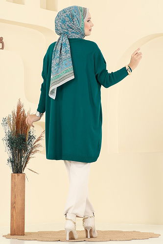 moda selvim Tunic 1047KLN570 Petroleum - Thumbnail
