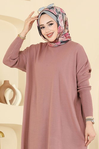 moda selvim بلوز وردي 1047KLN570 - Thumbnail