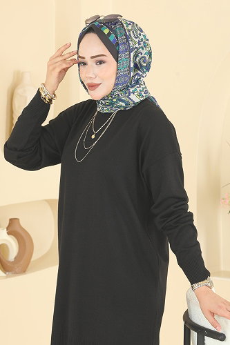 moda selvim بلوز أسود 1090KLN570 - Thumbnail
