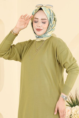 moda selvim بلوز أخضر 1090KLN570 - Thumbnail