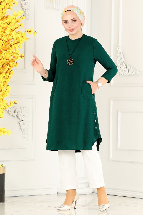 Modaselvim BIG SEASON DISCOUNT Tunic 1101MDA386 Emerald