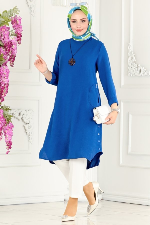 Modaselvim BIG SEASON DISCOUNT Tunic 1101MDA386 Saxon Blue