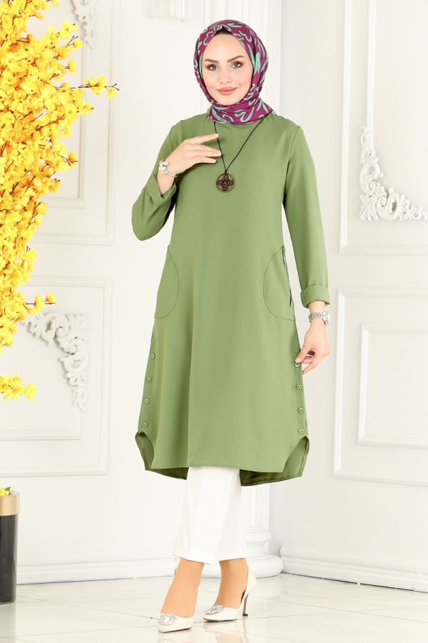 Modaselvim BIG SEASON DISCOUNT Tunic 1101MDA386 Soft Green