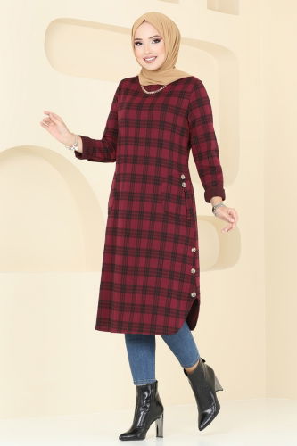 B.R.Z - Tunic 1102BRZ597 Burgundy