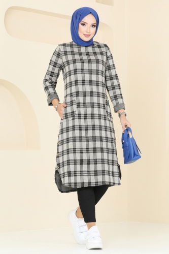 moda selvim Tunic 1102BRZ597 Vision - Thumbnail