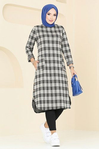 moda selvim بلوز بيج 1102BRZ597 - Thumbnail