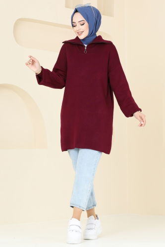 B.R.Z - Tunic 11043BRZ597 Burgundy