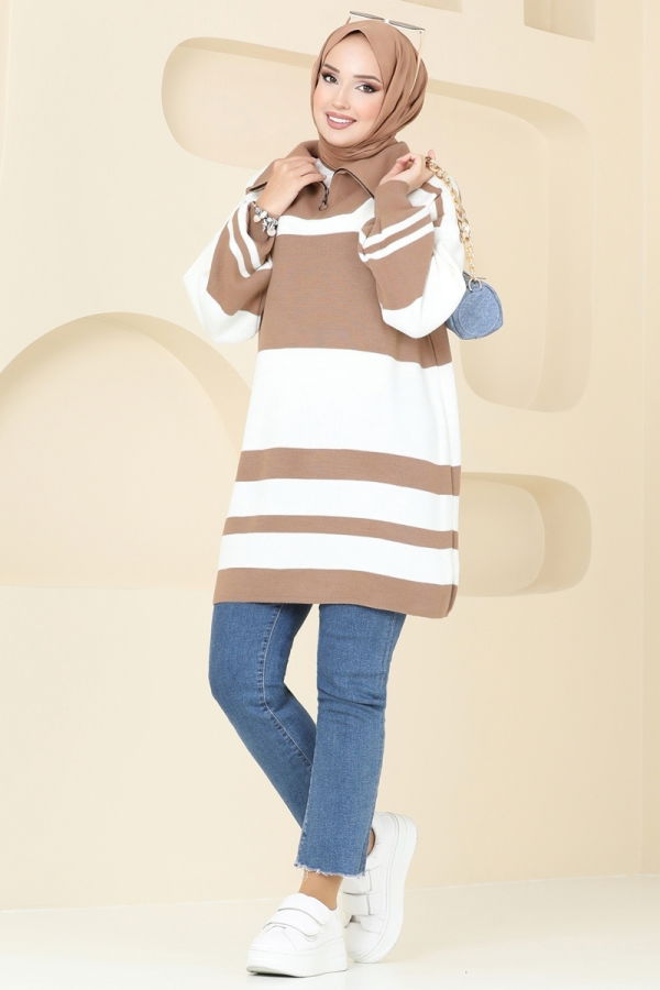 Tunic 11046BRZ597 Latte - 1