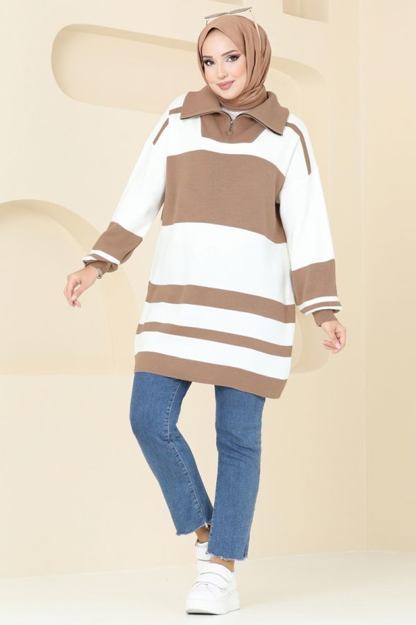 Tunic 11046BRZ597 Latte - 2