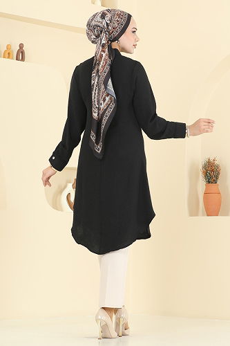 moda selvim بلوز أسود 1163ERK1158 - Thumbnail