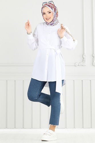 moda selvim بلوز سكري 126ASN888 - Thumbnail