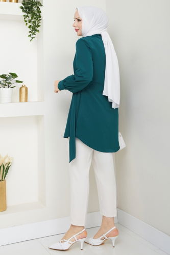 moda selvim Tunic 126ASN888 Petroleum - Thumbnail