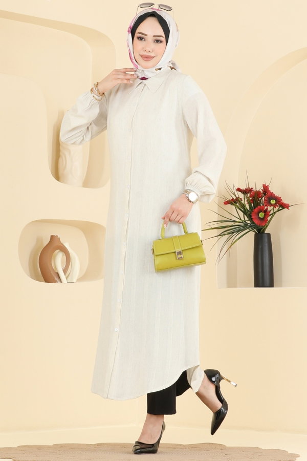 Modaselvim Tunic Tunic 127NZRK1200 Cream