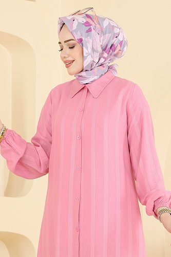 moda selvim Tunic 127NZRK1200 Pink - Thumbnail